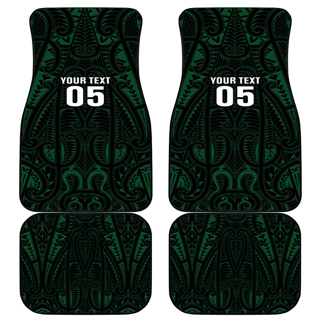 Custom New Zealand Fishing Car Mats Maori Tribal Pattern - Polynesian Pride