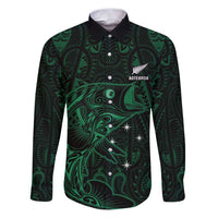 Custom New Zealand Fishing Family Matching Puletasi and Hawaiian Shirt Maori Tribal Pattern - Polynesian Pride