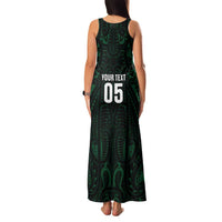 Custom New Zealand Fishing Family Matching Tank Maxi Dress and Hawaiian Shirt Maori Tribal Pattern - Polynesian Pride