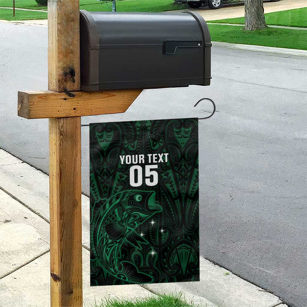 Custom New Zealand Fishing Garden Flag Maori Tribal Pattern - Polynesian Pride