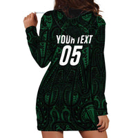 Custom New Zealand Fishing Hoodie Dress Maori Tribal Pattern - Polynesian Pride