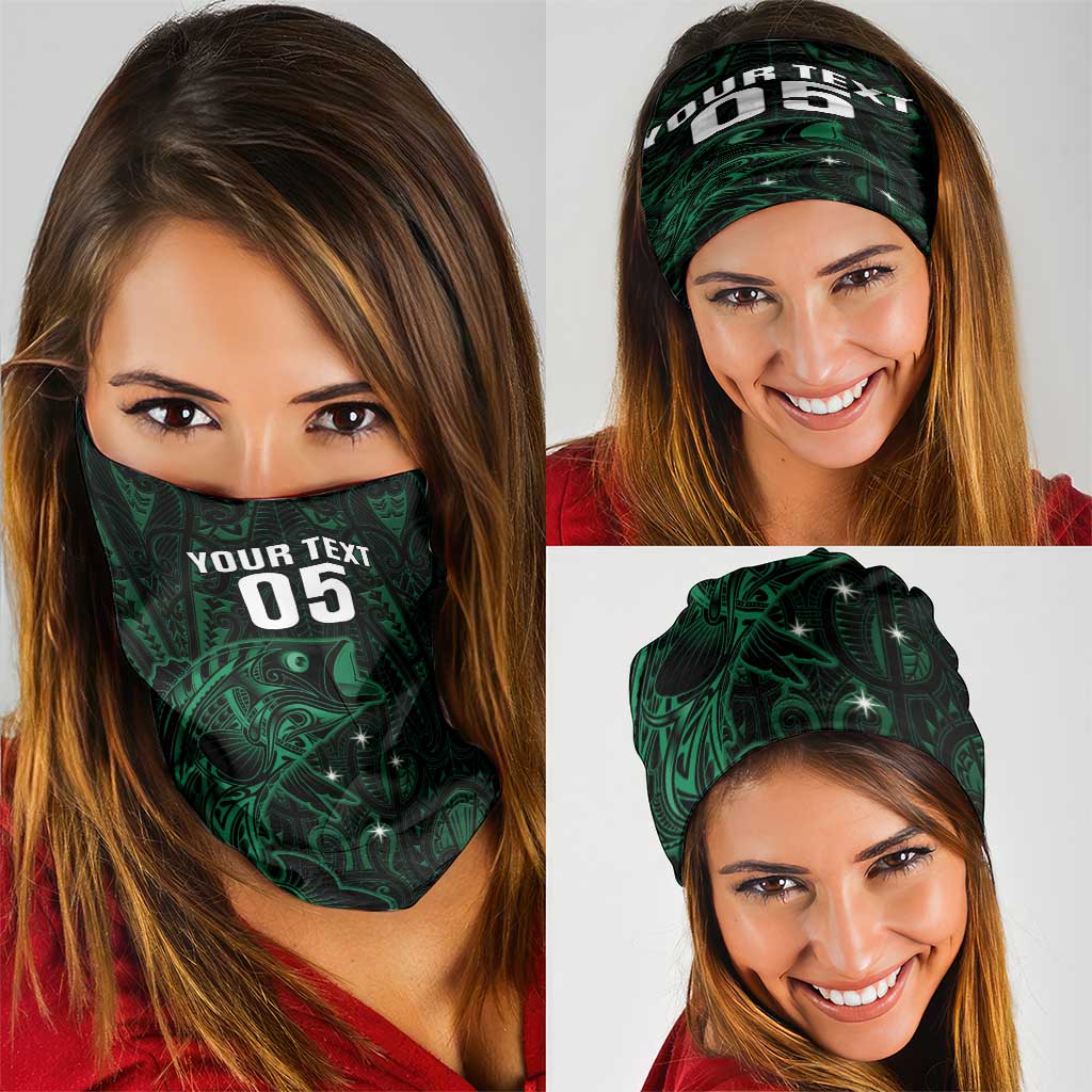 Custom New Zealand Fishing Neck Gaiter Maori Tribal Pattern - Polynesian Pride