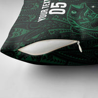 Custom New Zealand Fishing Pillow Cover Maori Tribal Pattern - Polynesian Pride