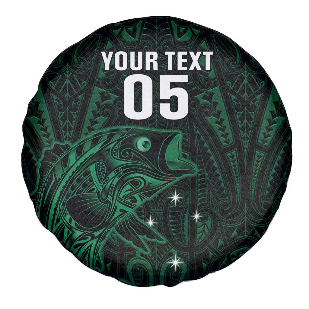 Custom New Zealand Fishing Spare Tire Cover Maori Tribal Pattern - Polynesian Pride