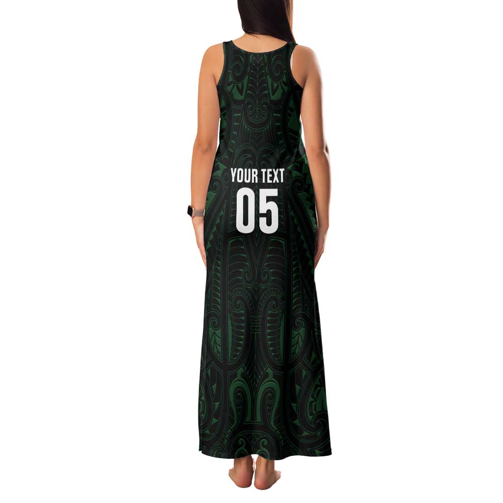 Custom New Zealand Fishing Tank Maxi Dress Maori Tribal Pattern - Polynesian Pride