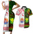 Custom Hawaii And Tahiti Couples Matching Short Sleeve Bodycon Dress and Hawaiian Shirt Coat Of Arms Polynesian Pattern LT05 Reggae - Polynesian Pride