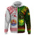 Custom Hawaii And Tahiti Zip Hoodie Coat Of Arms Polynesian Pattern LT05 Zip Hoodie Reggae - Polynesian Pride