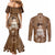 Bula Fiji Women's Day Couples Matching Mermaid Dress and Long Sleeve Button Shirt With Fijian Tapa Pattern LT05 - Polynesian Pride
