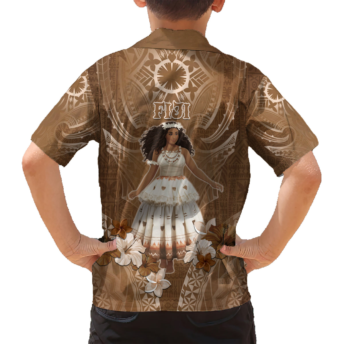 Bula Fiji Women's Day Kid Hawaiian Shirt With Fijian Tapa Pattern LT05 - Polynesian Pride