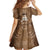 Bula Fiji Women's Day Kid Short Sleeve Dress With Fijian Tapa Pattern LT05 - Polynesian Pride