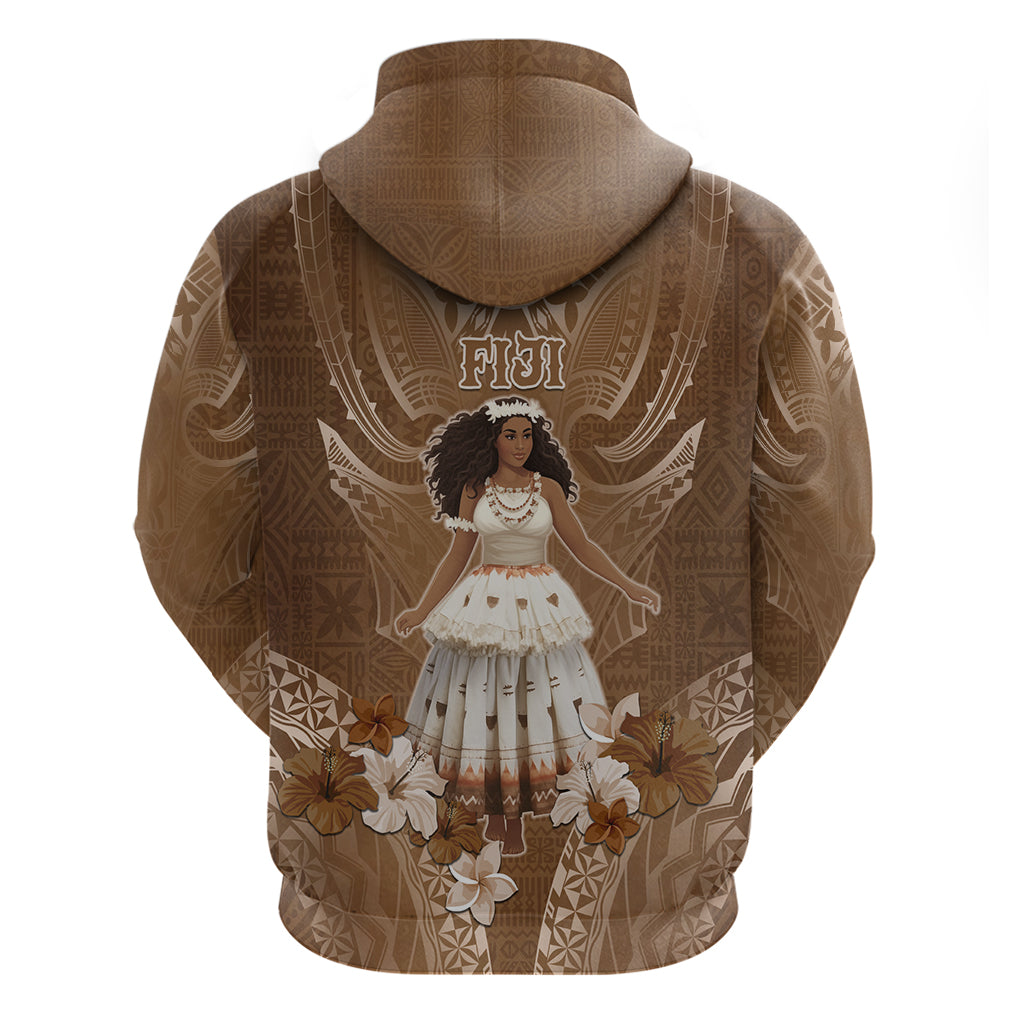 Bula Fiji Women's Day Zip Hoodie With Fijian Tapa Pattern LT05 - Polynesian Pride