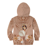 Hawaii Women's Day Kid Hoodie With Polynesian Pattern LT05 - Polynesian Pride