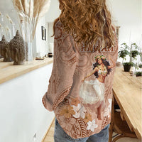 Hawaii Women's Day Women Casual Shirt With Polynesian Pattern LT05 - Polynesian Pride