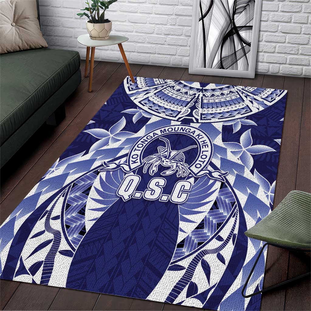 Tonga Queen Salote College Area Rug Centenary Navy Version