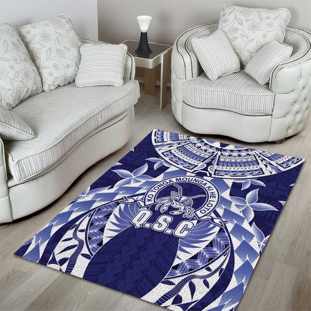 Tonga Queen Salote College Area Rug Centenary Navy Version