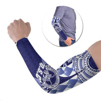 Personalised Tonga Queen Salote College Arm Sleeves Centenary Navy Version