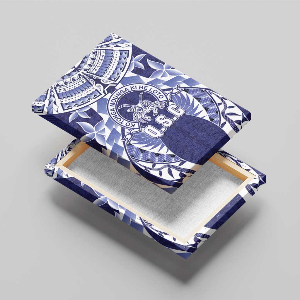 Tonga Queen Salote College Canvas Wall Art Centenary Navy Version