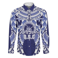 Personalised Tonga Queen Salote College Family Matching Mermaid Dress and Hawaiian Shirt Centenary Navy Version