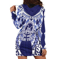 Personalised Tonga Queen Salote College Hoodie Dress Centenary Navy Version