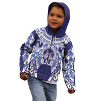 Personalised Tonga Queen Salote College Kid Hoodie Centenary Navy Version