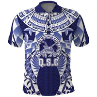 Personalised Tonga Queen Salote College Polo Shirt Centenary Navy Version