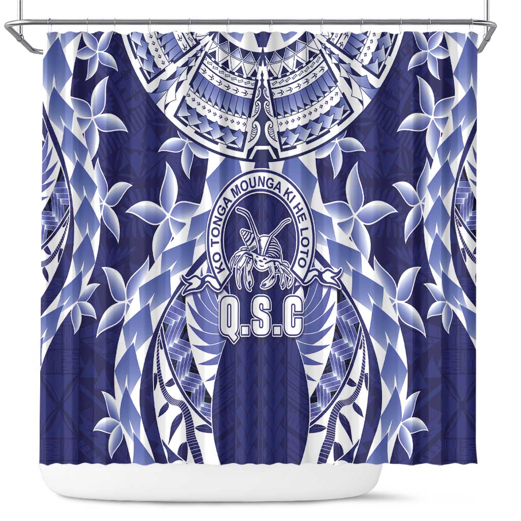 Tonga Queen Salote College Shower Curtain Centenary Navy Version