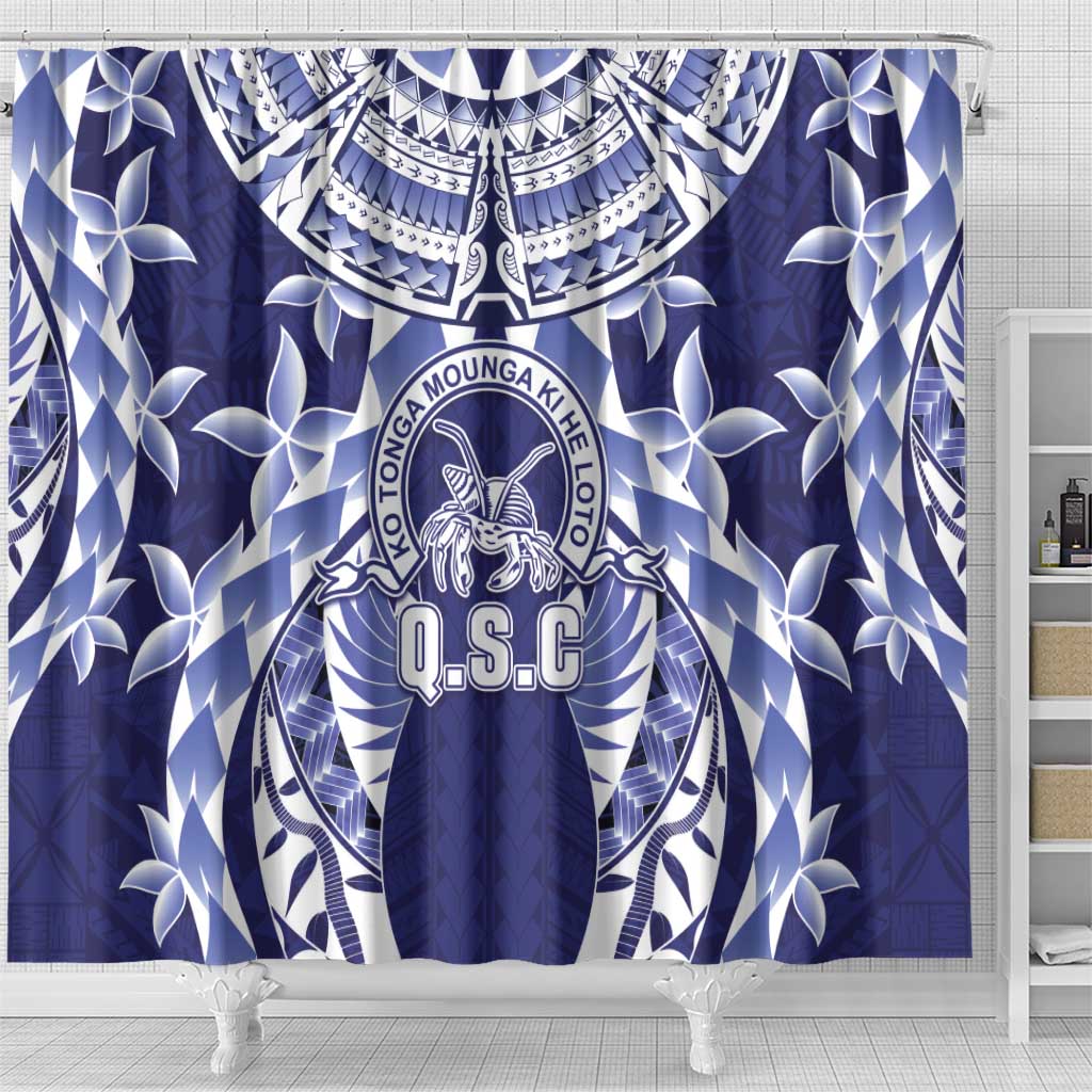 Tonga Queen Salote College Shower Curtain Centenary Navy Version