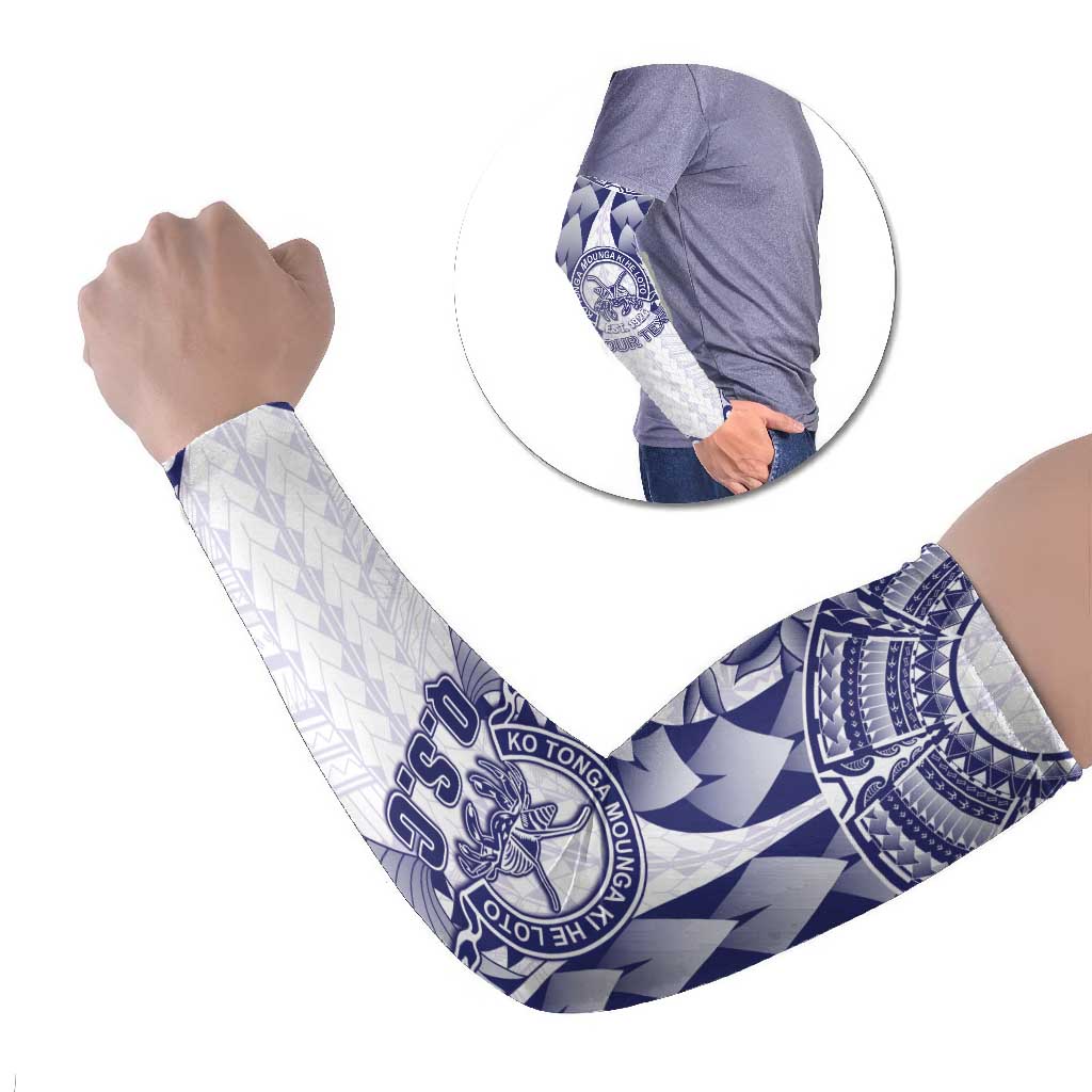 Personalised Tonga Queen Salote College Arm Sleeves Centenary White Version
