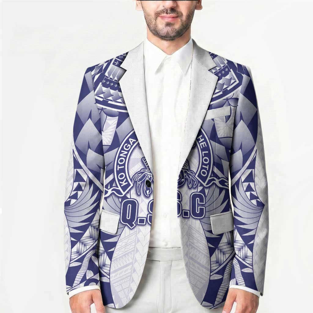 Personalised Tonga Queen Salote College Blazer Centenary White Version