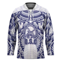 Personalised Tonga Queen Salote College Hockey Jersey Centenary White Version