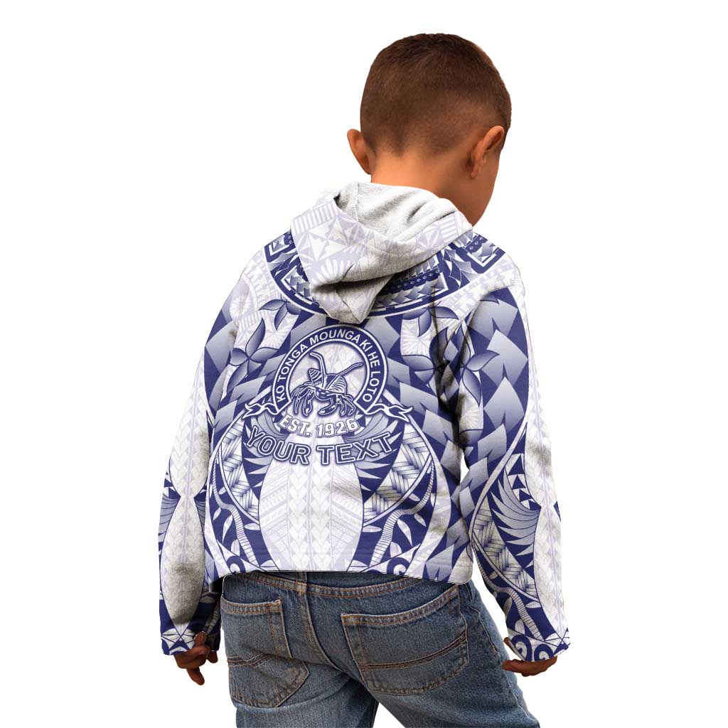 Personalised Tonga Queen Salote College Kid Hoodie Centenary White Version