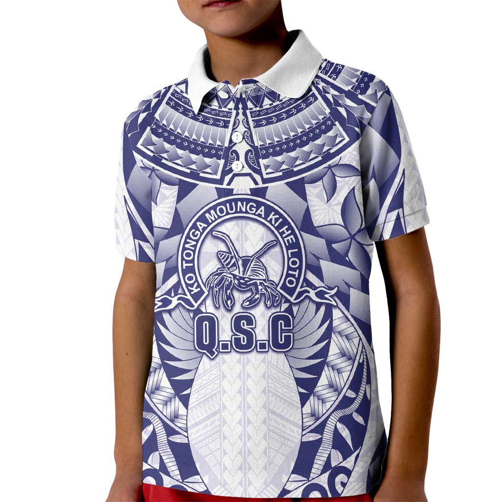 Personalised Tonga Queen Salote College Kid Polo Shirt Centenary White Version