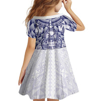 Personalised Tonga Queen Salote College Kid Short Sleeve Dress Centenary White Version