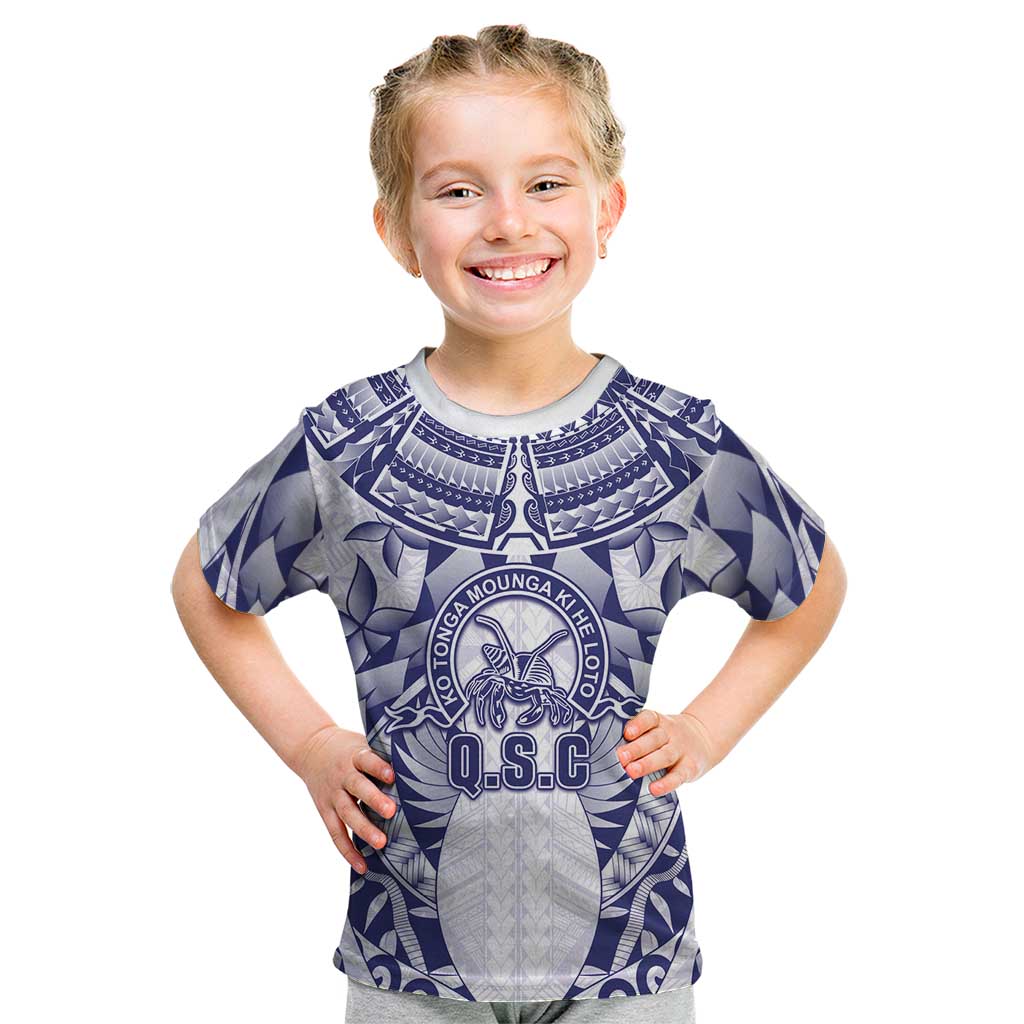 Personalised Tonga Queen Salote College Kid T Shirt Centenary White Version