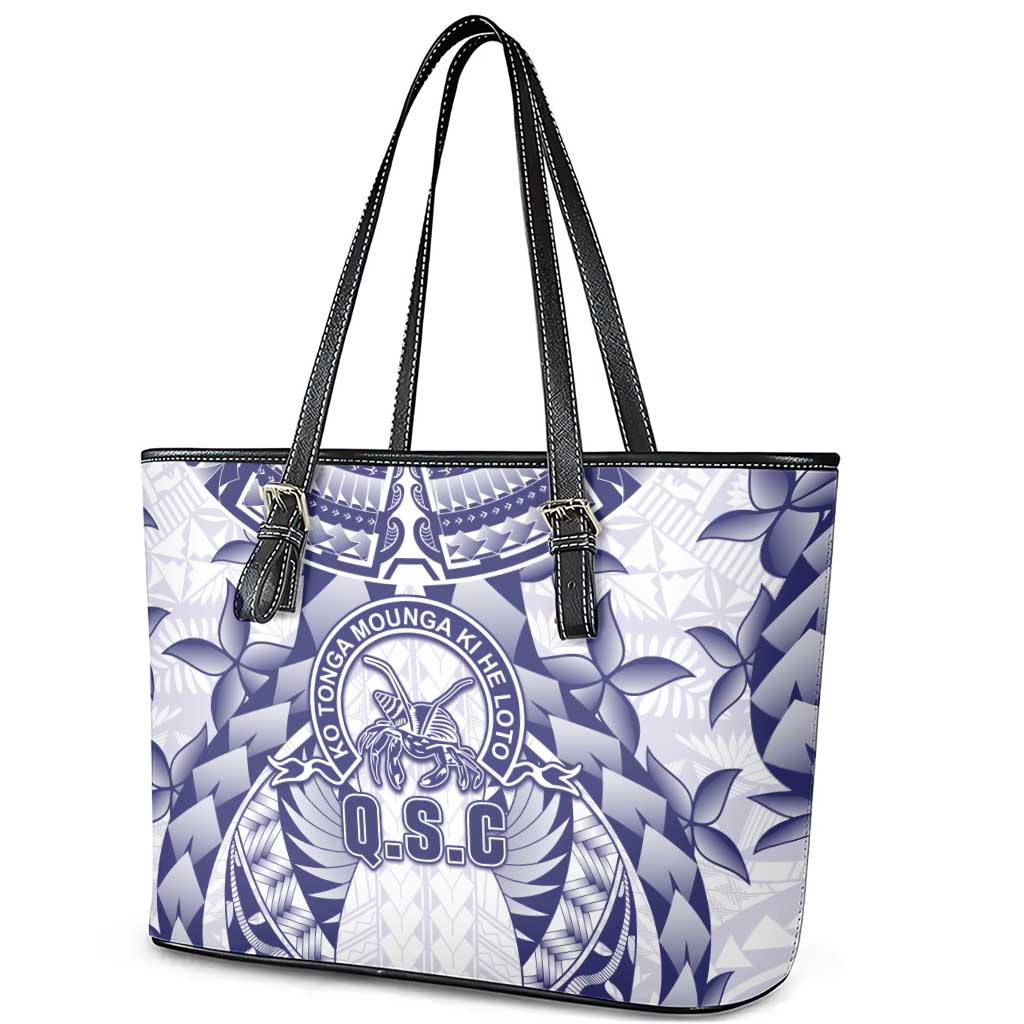Tonga Queen Salote College Leather Tote Bag Centenary White Version