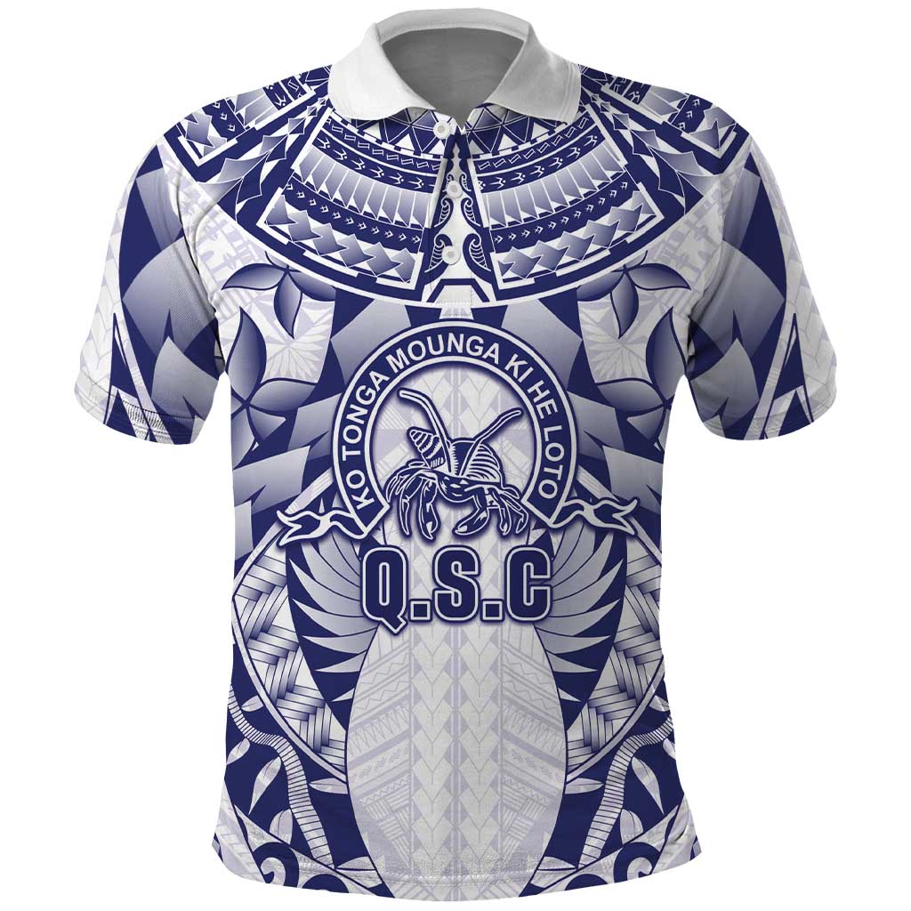 Personalised Tonga Queen Salote College Polo Shirt Centenary White Version