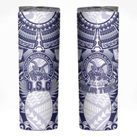 Personalised Tonga Queen Salote College Skinny Tumbler Centenary White Version