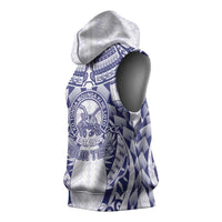 Personalised Tonga Queen Salote College Sleeveless Hoodie Centenary White Version