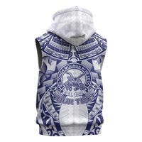Personalised Tonga Queen Salote College Sleeveless Zip Hoodie Centenary White Version