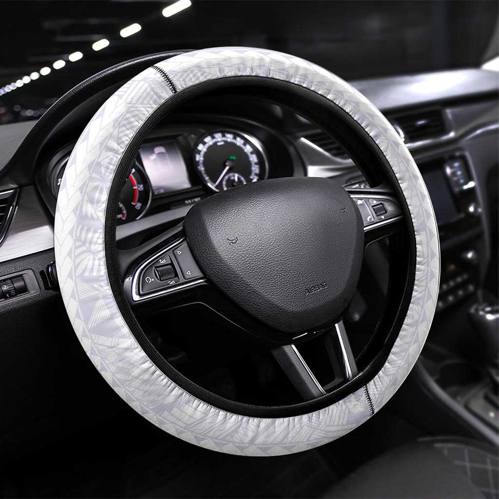 Tonga Queen Salote College Steering Wheel Cover Centenary White Version
