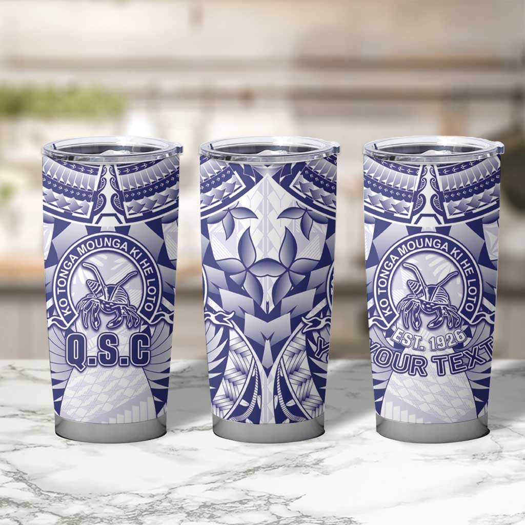 Personalised Tonga Queen Salote College Tumbler Cup Centenary White Version