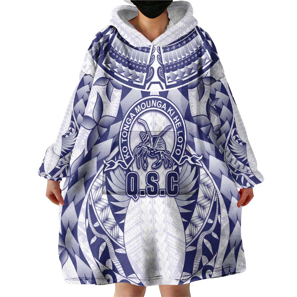 Personalised Tonga Queen Salote College Wearable Blanket Hoodie Centenary White Version