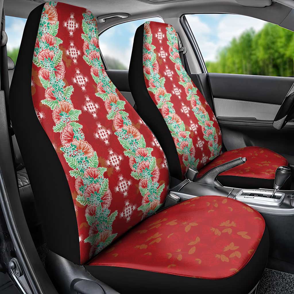 Hawaii Ohia Lehua Car Seat Cover Tropical Vibes Crimson