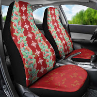 Hawaii Ohia Lehua Car Seat Cover Tropical Vibes Crimson