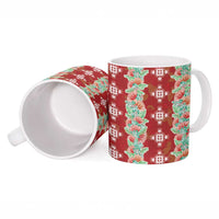 Hawaii Ohia Lehua Ceramic Mug Tropical Vibes Crimson