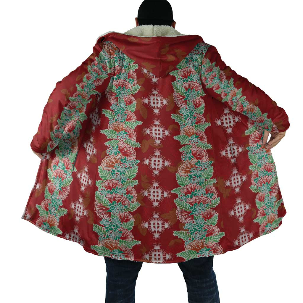 Hawaii Ohia Lehua Cloak Tropical Vibes Crimson