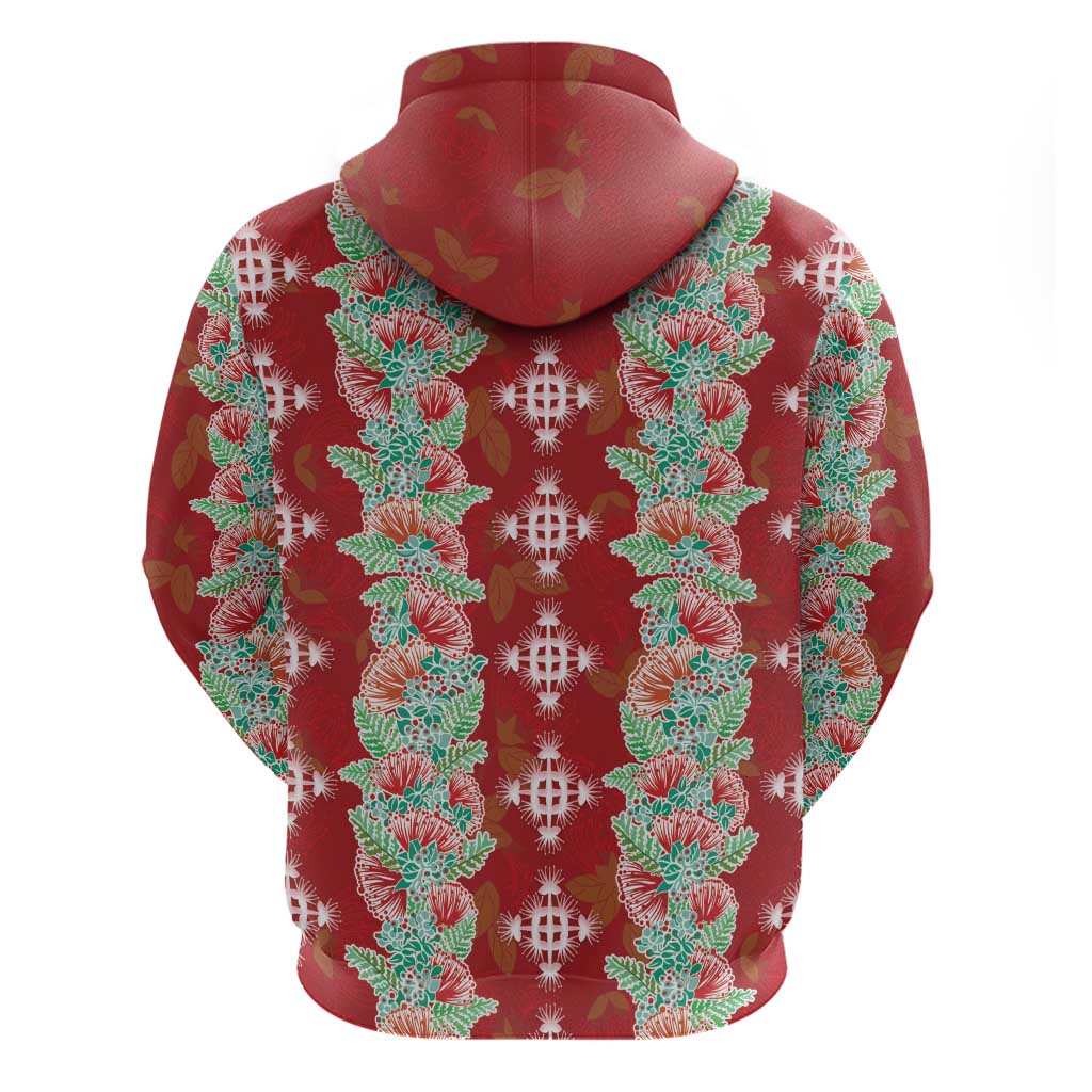 Hawaii Ohia Lehua Hoodie Tropical Vibes Crimson