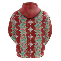 Hawaii Ohia Lehua Hoodie Tropical Vibes Crimson