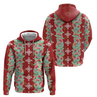 Hawaii Ohia Lehua Hoodie Tropical Vibes Crimson