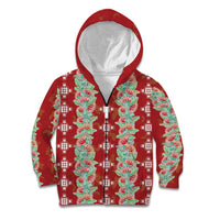 Hawaii Ohia Lehua Kid Hoodie Tropical Vibes Crimson